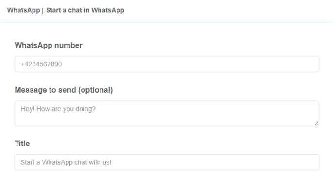 how to create a qr code for whatsapp number